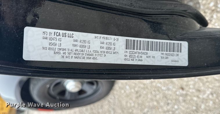 image for item EH6792 2019 Dodge  Charger Police 