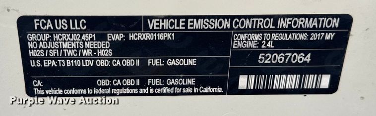 image for item EH6797 2017 Jeep Renegade Sport SUV