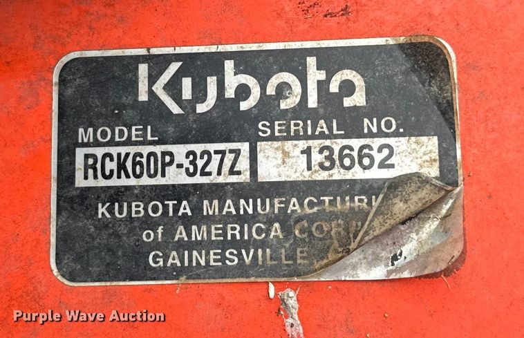 image for item EH6798 Kubota ZG327P ZTR lawn mower