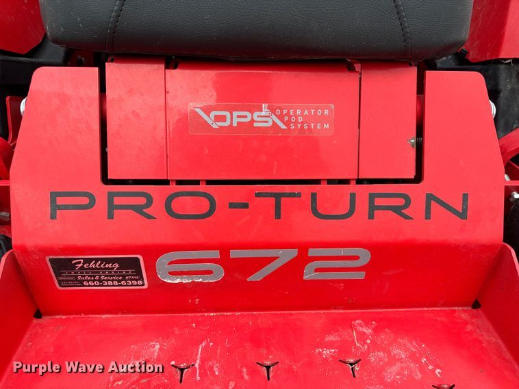 image for item EH6801 Gravely Pro-Turn 672 ZTR lawn mower