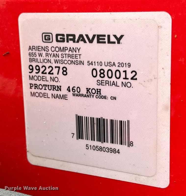 image for item EH6802 Gravely  Pro-Turn 460 ZTR lawn mower