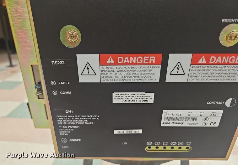 image for item EJ5439 Allen-Bradley Panelview 1400 panel