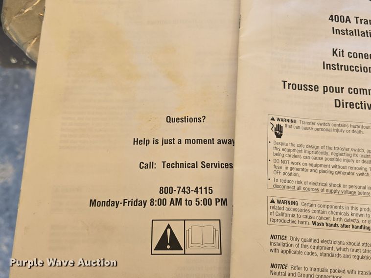 image for item EK5880 Milbank  generator