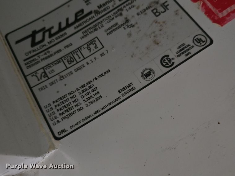 image for item EK5980 True refrigerator