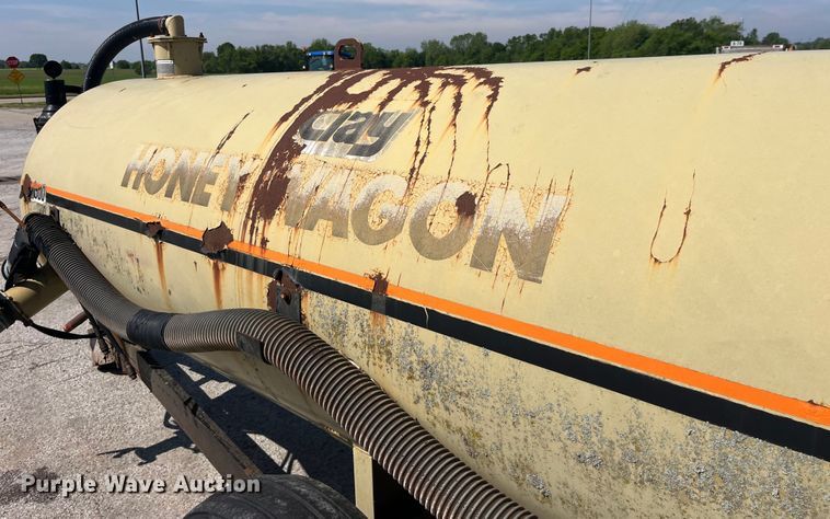 image for item EK8522 Clay Honey Wagon manure spreader