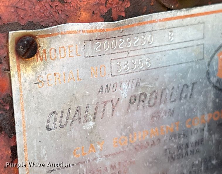 image for item EK8522 Clay Honey Wagon manure spreader