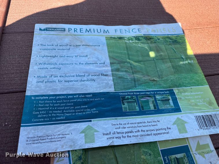 image for item EK8525 Veranda vinyl fencing