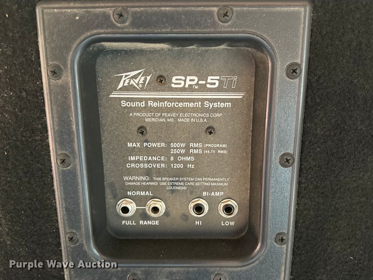 image for item JT9054 (4) Peavey SP-5Ti speakers