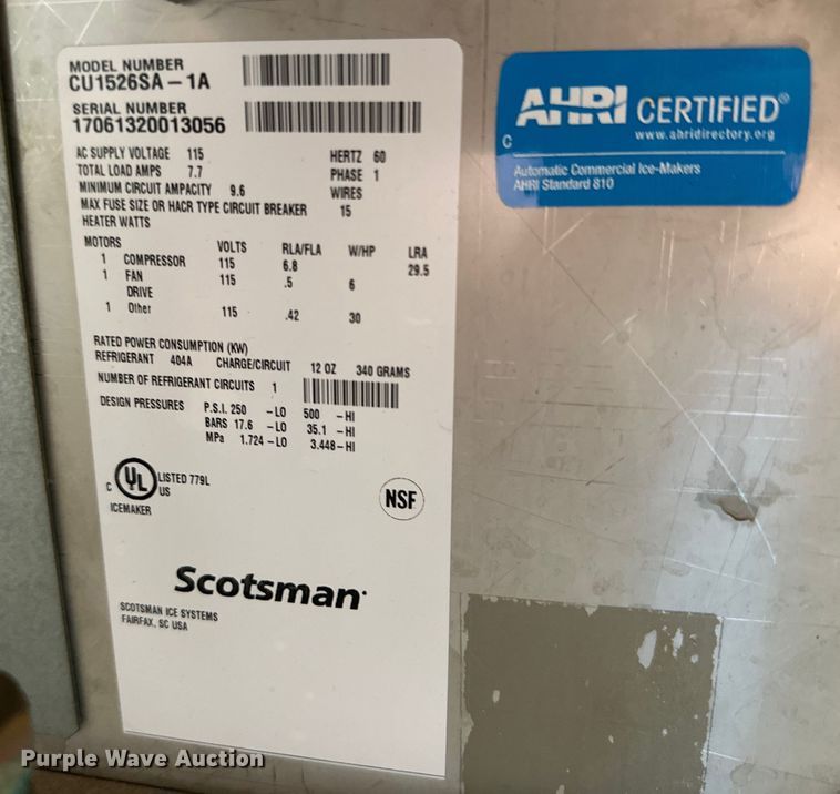 image for item JT9058 Scotsman ice maker