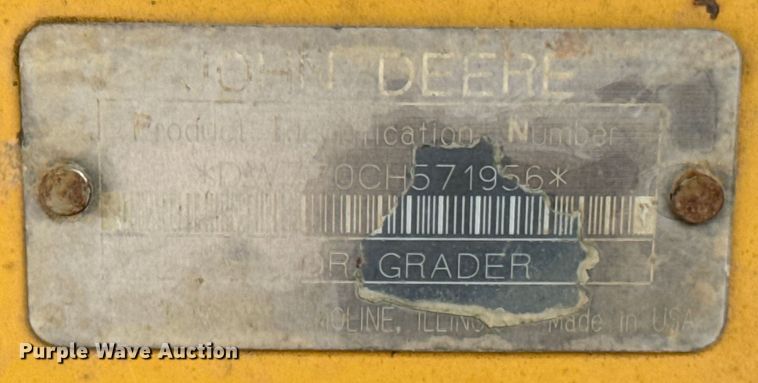 image for item ND9337 1999 John Deere 770CH motor grader