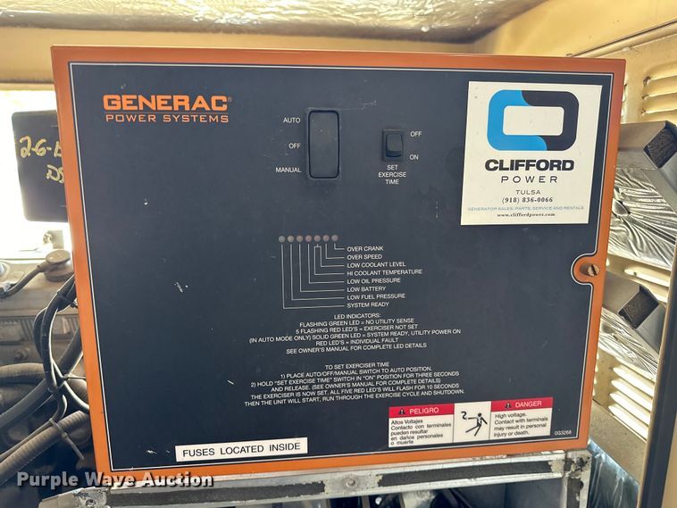 image for item NR9891 2008 Generac Power Guardian Elite generator
