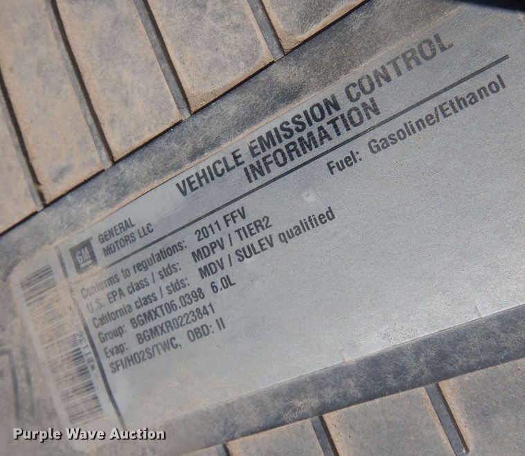 image for item NU9796 2011 Chevrolet  Express 3500 van