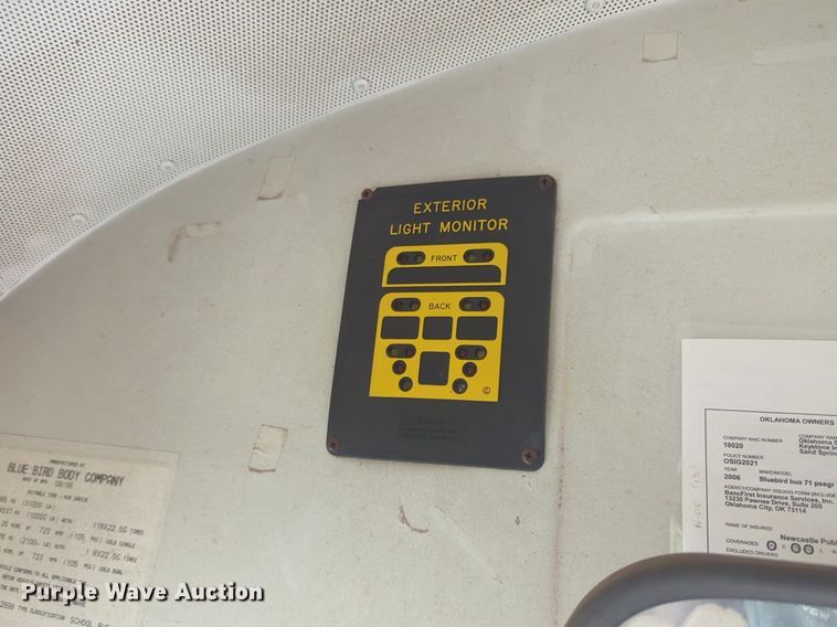 image for item NZ9718 2007 Blue Bird school bus