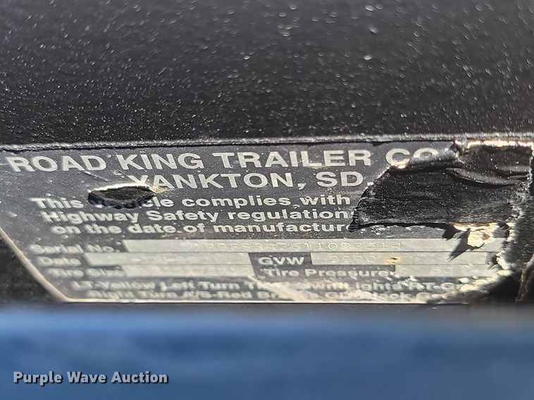 image for item NZ9849 2001 Road King 8x24 equipment trailer