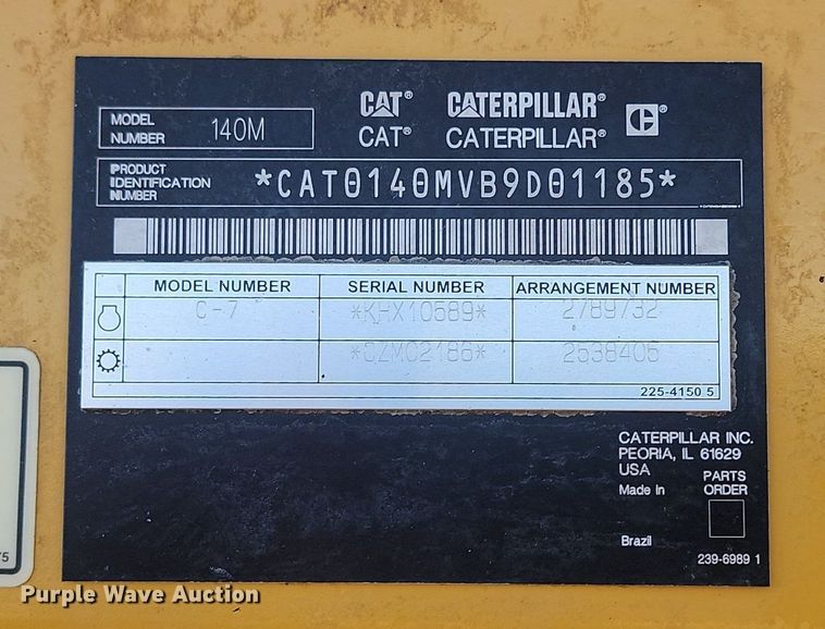 image for item NZ9851 2008 Caterpillar 140M motor grader