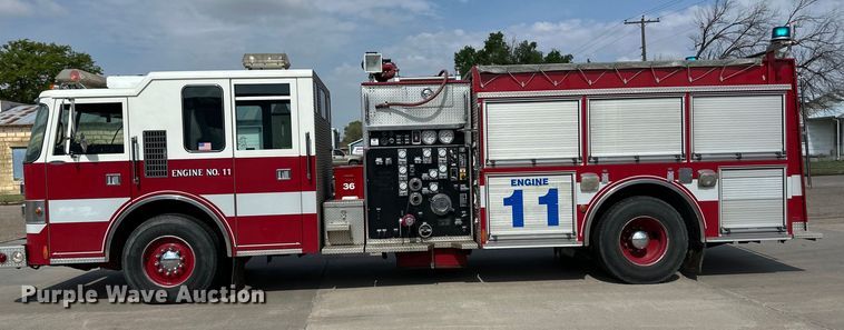 image for item OI9108 1995 Pierce pumper fire truck
