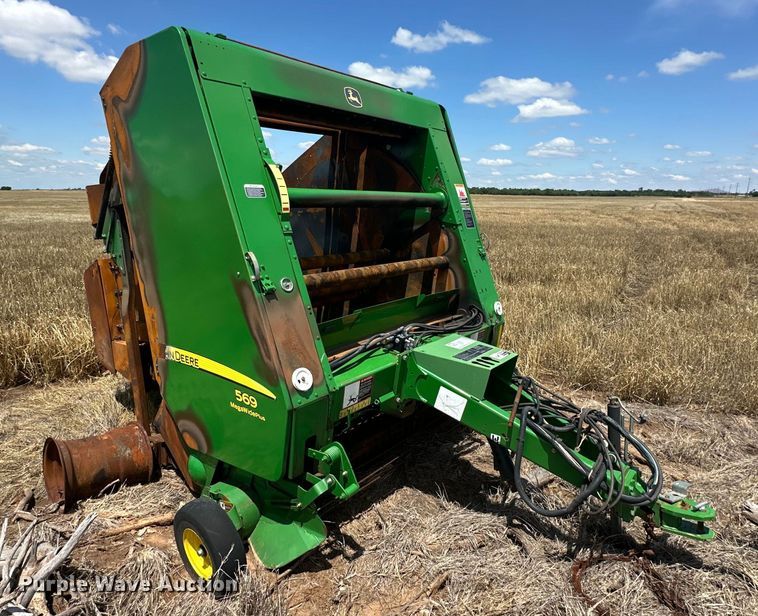 image for item DK6608 2013 John Deere  569 Mega Wide Plus  round baler