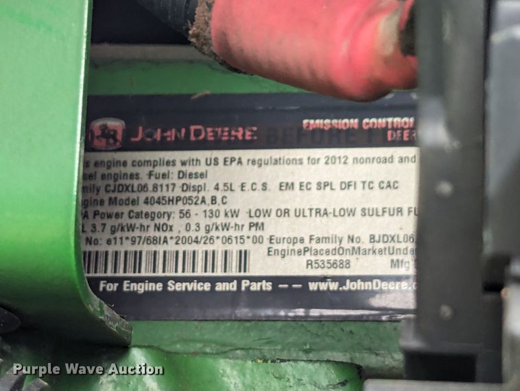 image for item DN3843 2012 John Deere 6115D MFWD tractor