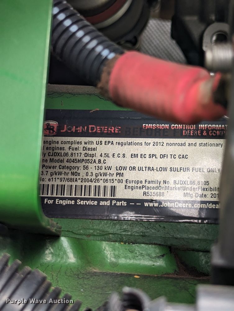 image for item DN3843 2012 John Deere 6115D MFWD tractor