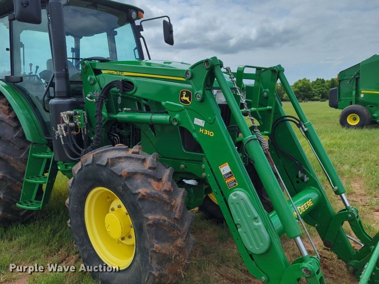 image for item DN3844 2016 John Deere 6135E MFWD tractor