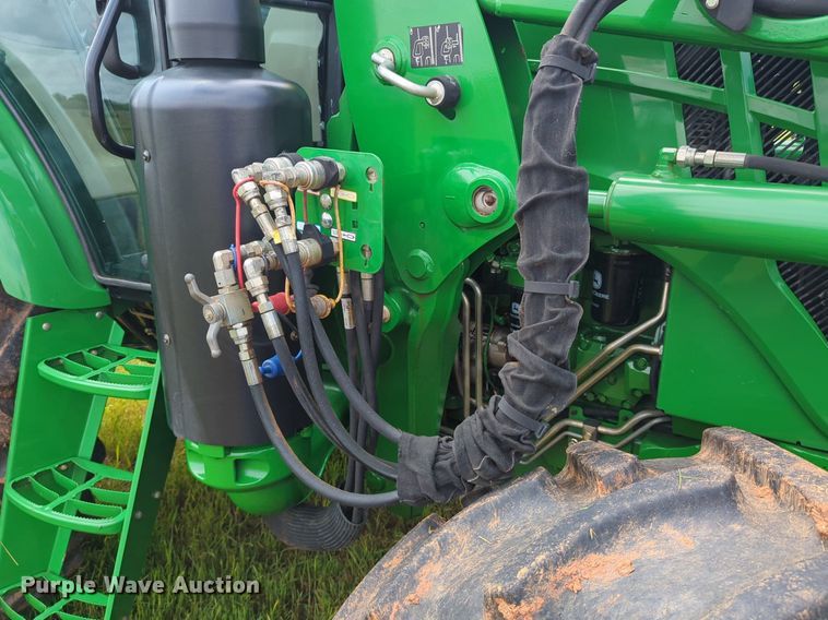 image for item DN3844 2016 John Deere 6135E MFWD tractor