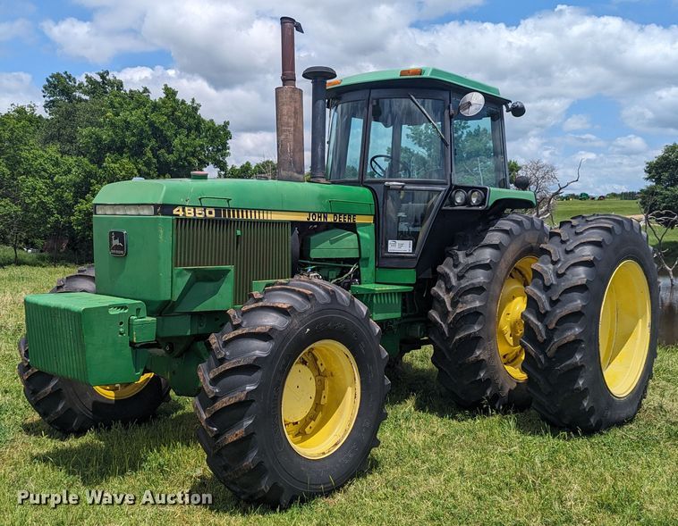 image for item DN3848 1988 John Deere 4850 MFWD tractor