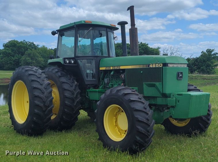 image for item DN3848 1988 John Deere 4850 MFWD tractor