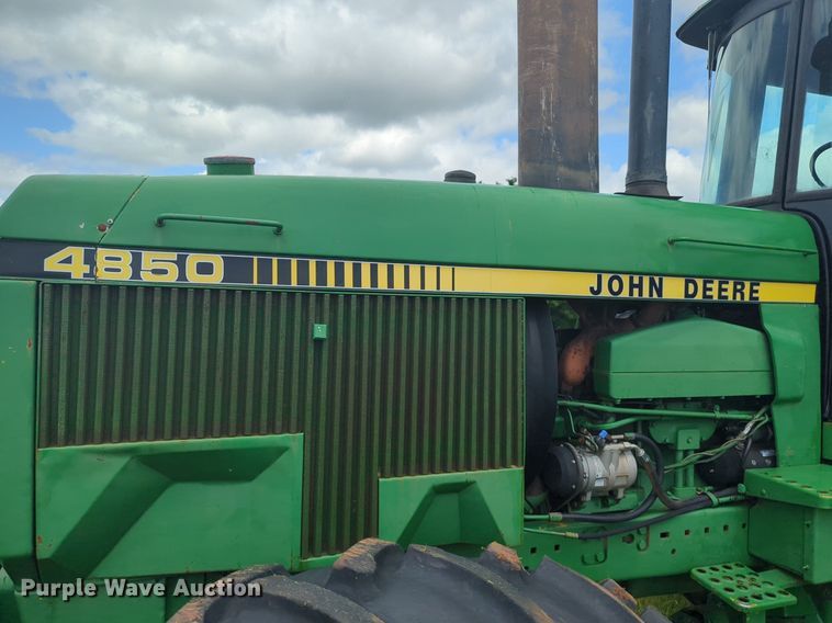 image for item DN3848 1988 John Deere 4850 MFWD tractor