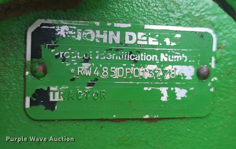 image for item DN3848 1988 John Deere 4850 MFWD tractor
