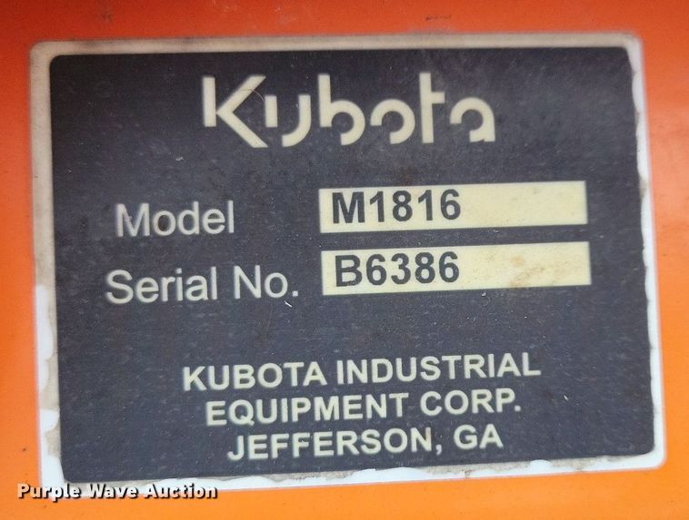 image for item DR4303 Kubota LA1153 loader bucket