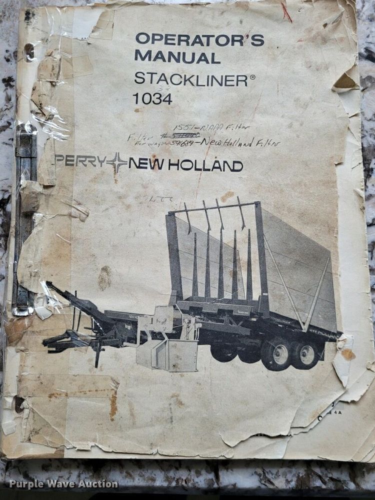 image for item DS2494 New Holland  1034 Stackliner  bale stacker