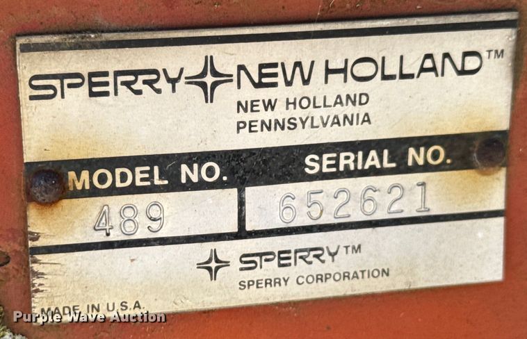 image for item DX0476 New Holland Haybine 489 swather / windrower