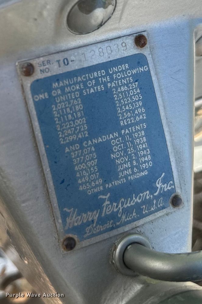 image for item EJ2776 1953 Ferguson 30 tractor