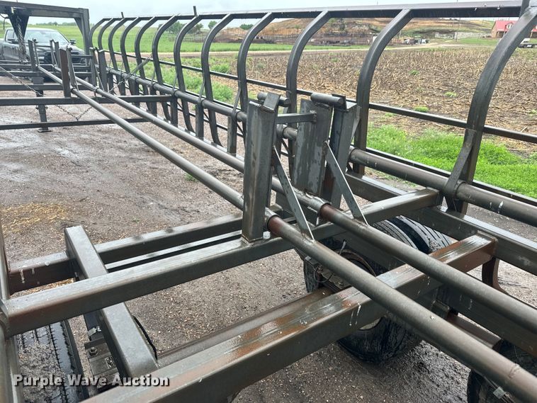 image for item EJ2803 2011 Cliff's Welding Service 1937 bale flipper trailer