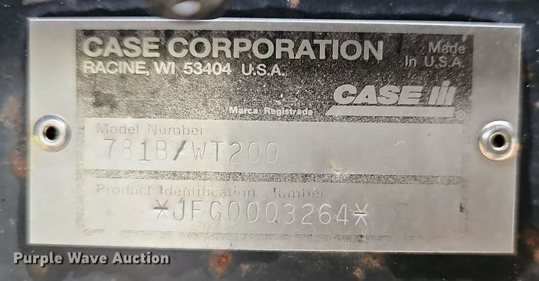 image for item EJ5378 2000 Case SPX3200B spreader