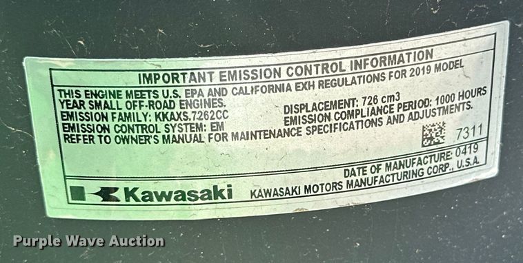 image for item IB9411 John Deere Z740R ZTR lawn mower