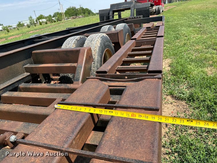 image for item NL9838 1988 Shop built combine trailer