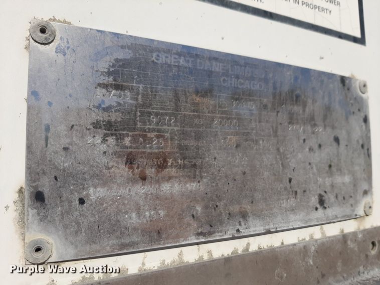 image for item DQ7082 2004 Great Dane dry van trailer