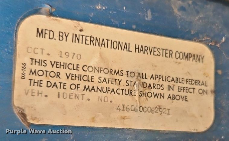 image for item DR8601 1971 International Harvester  Loadstar 1600 water truck