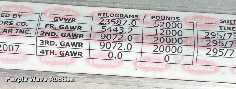image for item DS3013 2008 Peterbilt  386 semi truck