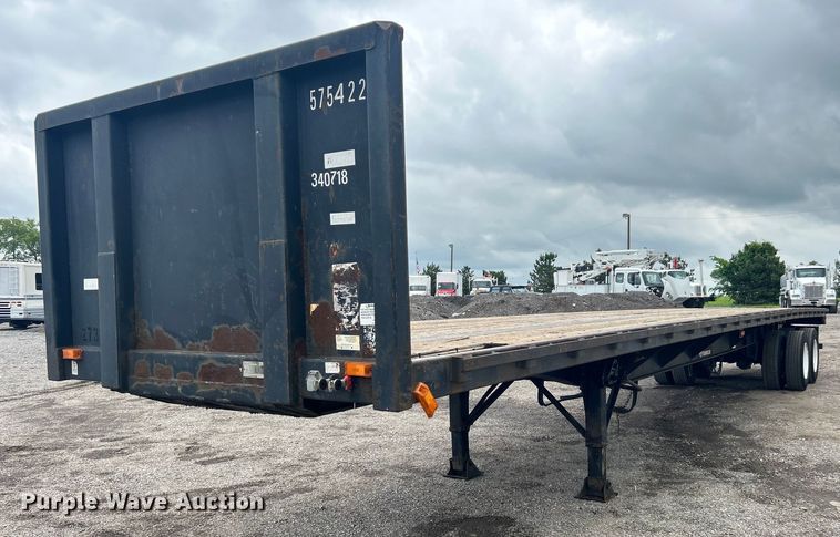 image for item EG1540 1997 Utility Trailer FS20HE flatbed trailer