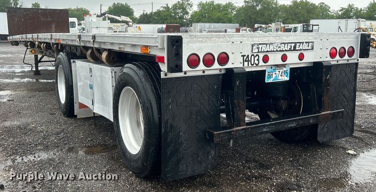 image for item EG1579 1998 Transcraft flatbed trailer