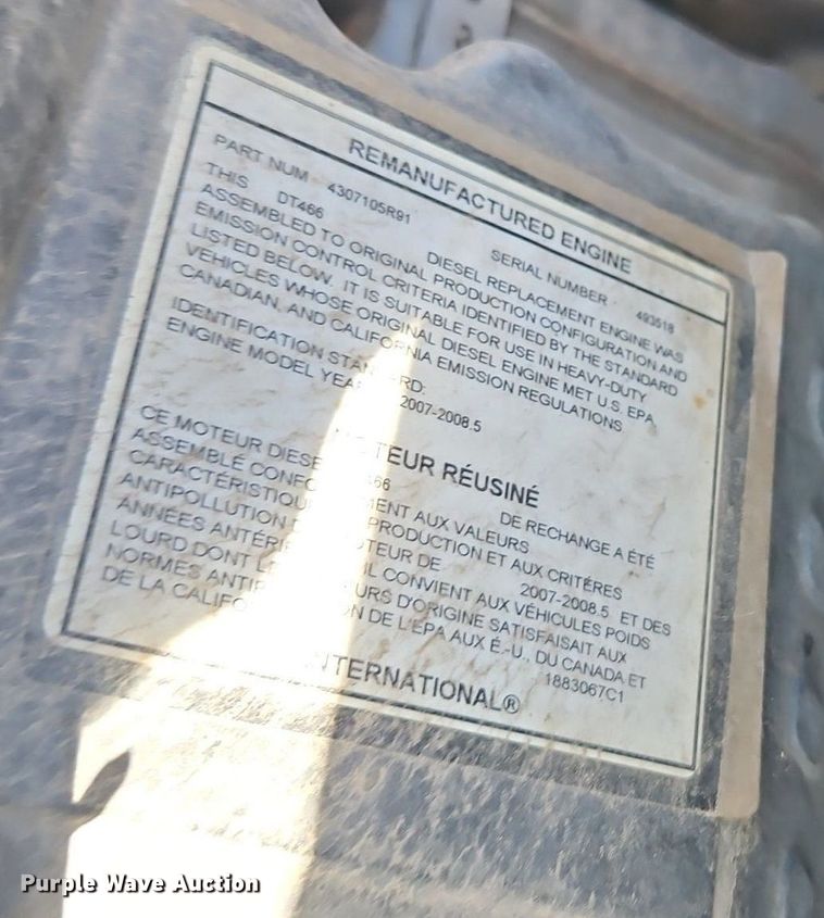 image for item EI3821 2008 International 4300 ProStar forestry bucket truck