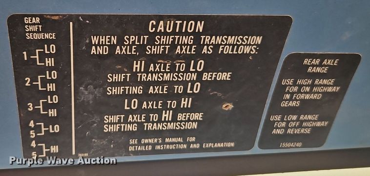 image for item EI3852 1990 Chevrolet  C70 flatbed truck