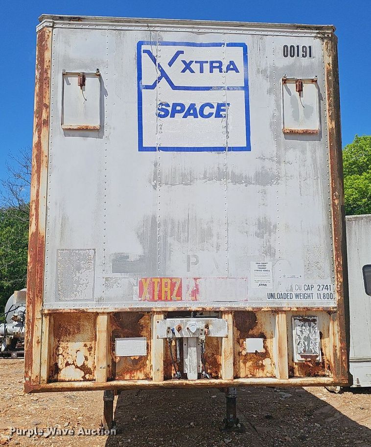 image for item EJ5430 1974 Fruehauf dry van trailer