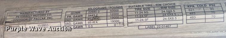 image for item LD9537 2004 Peterbilt 378 semi truck