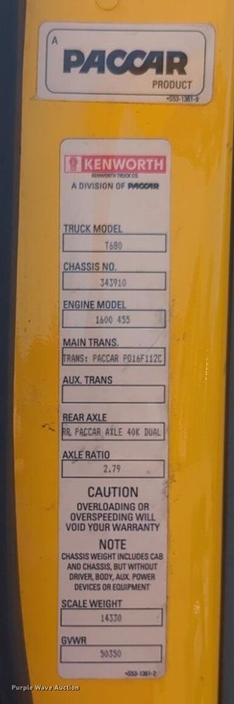 image for item NG9826 2020 Kenworth  T680 semi truck