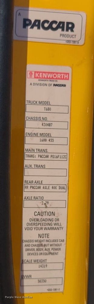 image for item NG9829 2020 Kenworth  T680 semi truck