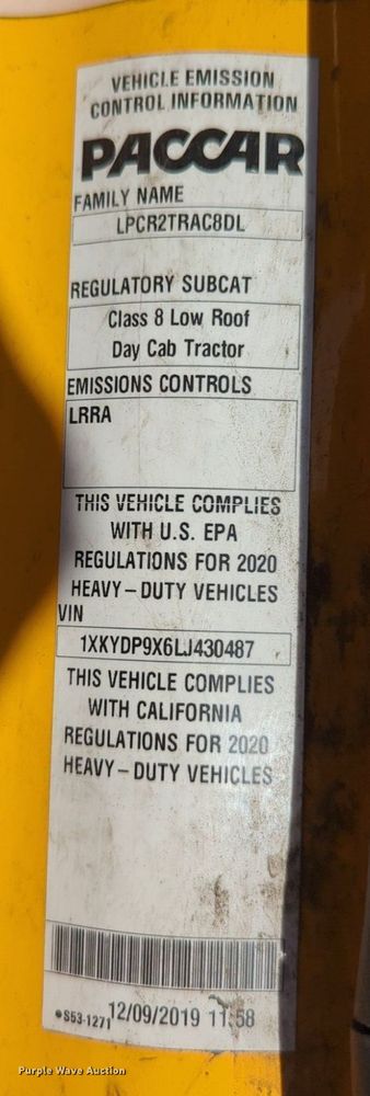 image for item NG9829 2020 Kenworth  T680 semi truck