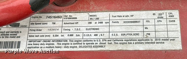 image for item NR9892 2020 Autocar XSpotter  yard truck